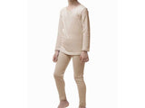 Authentic beige lace fur pajamas: children