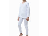 Pajama white cotton lace: children