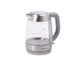 Home elec glass kettle 1.7 liter grey