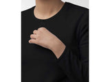 Authentic black fur bow pajama: girls