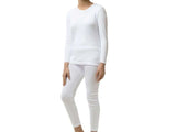 Authentic white fur pajama with a bow: for women