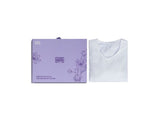 Authentic white cotton pajama with a bow: for women