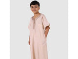 Beige embroidered comfort dress: for boys