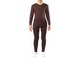 Brown cotton winter pajamas: boys