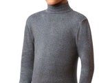 Dark gray cotton winter high neck undershirt: boys