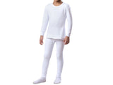 White cotton winter pajama: boys