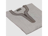 Brown embroidered comfort dress: youth