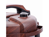 Home elec pressure cooker, 8 liters, 1200 watts, dark wood