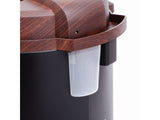 Home elec pressure cooker, 8 liters, 1200 watts, dark wood